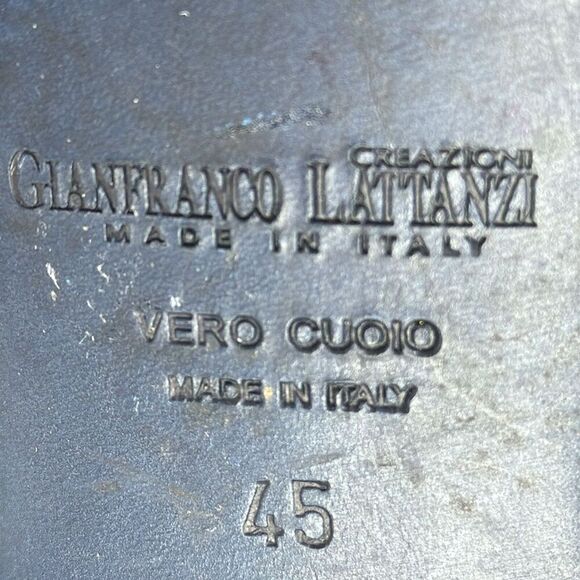 (R2) GIANFRANCO LATTANZI Men's high-end grey leather slip-on ankle boots S.12US - Picture 12 of 13